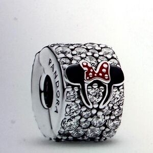Brand new, never worn. Mickey and Minnie Mouse Clip charm by Pandora